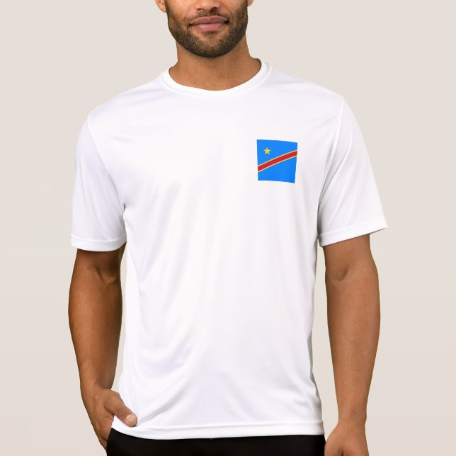 Kongo flagga t shirt (Framsida)