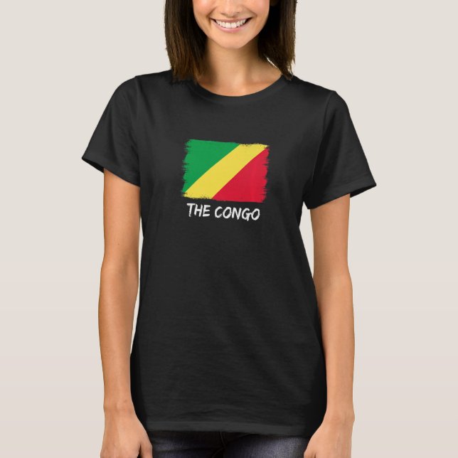 Kongo-Flagga T Shirt (Framsida)