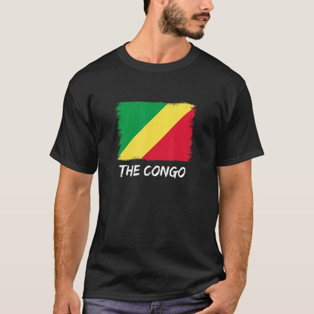 Kongo-Flagga T Shirt (Framsida)