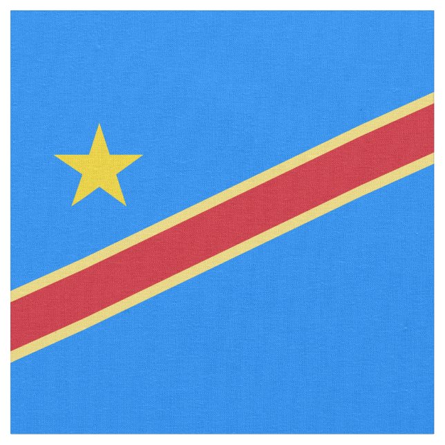 Kongo flagga tyg (Närbild)