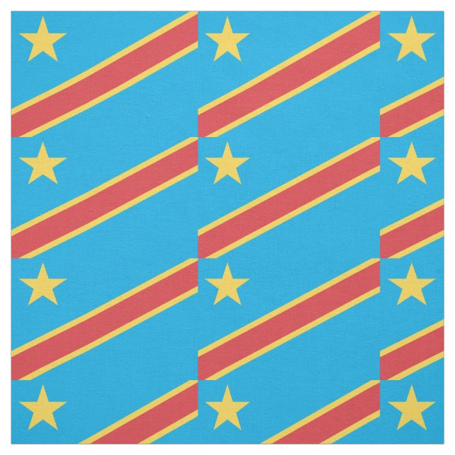 Kongo Flagga Tyg (Provkarta)