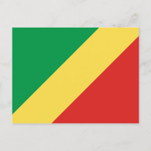 Kongo-Flagga-vykort Vykort