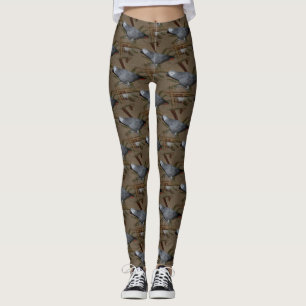 Kongo-Grått-papegoja på Golv Leggings