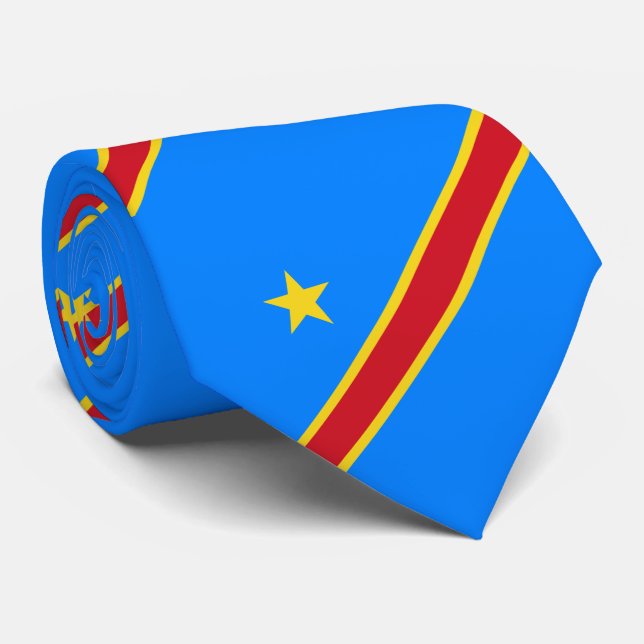 Kongo Kinshasa Flagga Slips (Rullad)