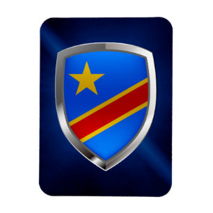 Kongo Mettaliskt Emblem Magnet