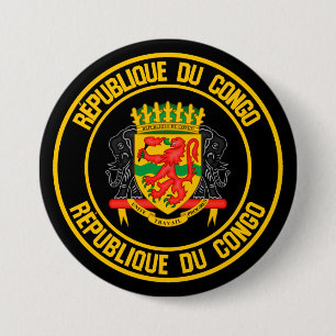 Kongo Round Emblem Knapp