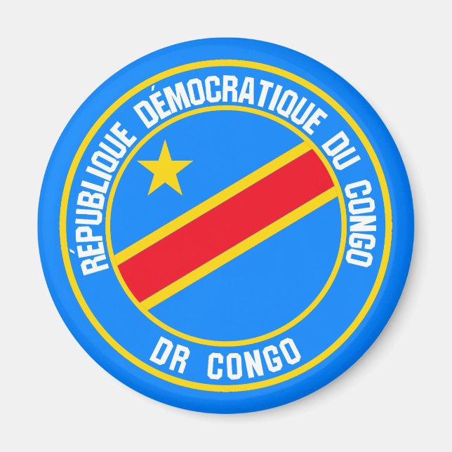 Kongo Round Emblem Magnet (Framsidan)