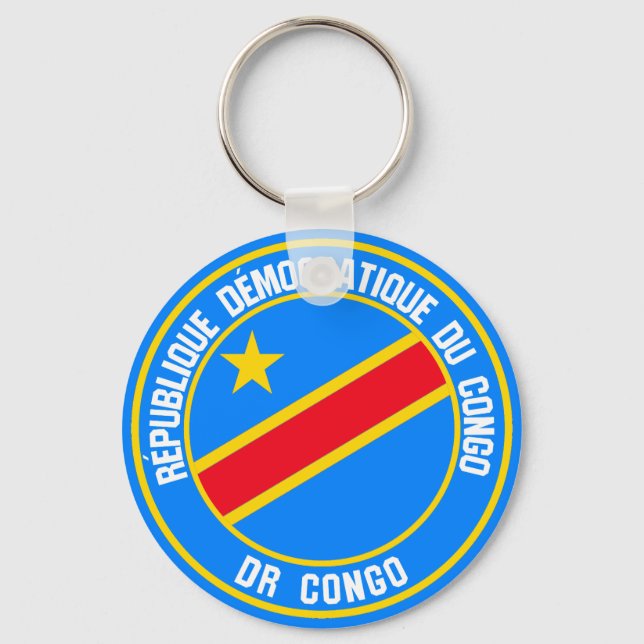 Kongo Round Emblem Nyckelring (Framsida)