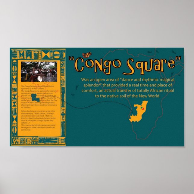 Kongo Square Poster (Framsidan)