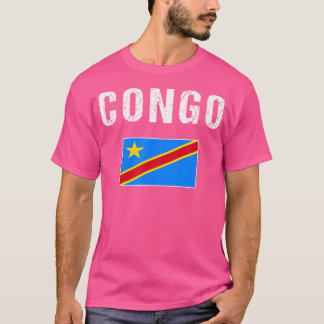 Kongo Tshirt Gift Democratic Republic of Congo Fla T Shirt