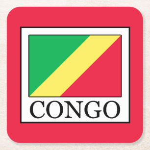 Kongo Underlägg Papper Kvadrat