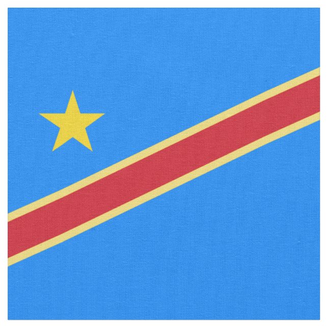 Kongoflagga Tyg (Närbild)
