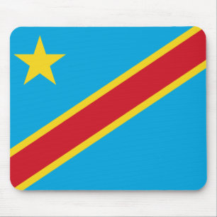 Kongofloden-Kinshasa flagga Mousepad Musmatta
