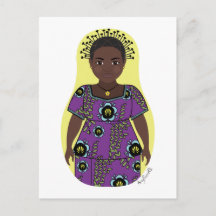 Kongolese Matryoshka Postcard