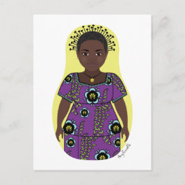 Kongolese Matryoshka Postcard Vykort