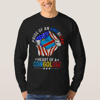 Kongolesisk Amerikan Amerikansk Stolthet Utland C T Shirt