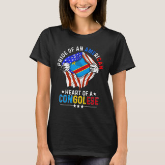 Kongolesisk Amerikan Amerikansk Stolthet Utland C T Shirt