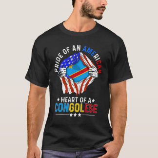 Kongolesisk Amerikan Amerikansk Stolthet Utland C T Shirt