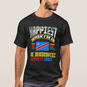 Kongolesisk DR Kongo-Flagga inträffar mest när jag T Shirt