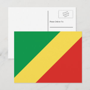 Kongolesisk flagga, Flagga för Republiken Kongo Vykort