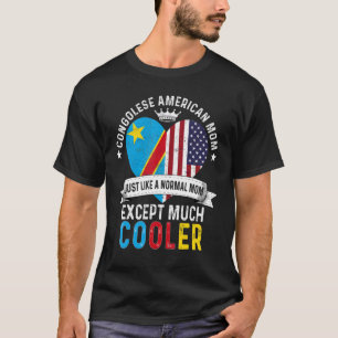 Kongolesiska amerikanska Mamma Mors dag Mamma Kong T Shirt