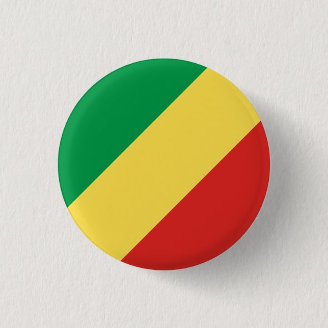 Kongolesiska Flagga, Flagga Kongo Knapp (Framsida)