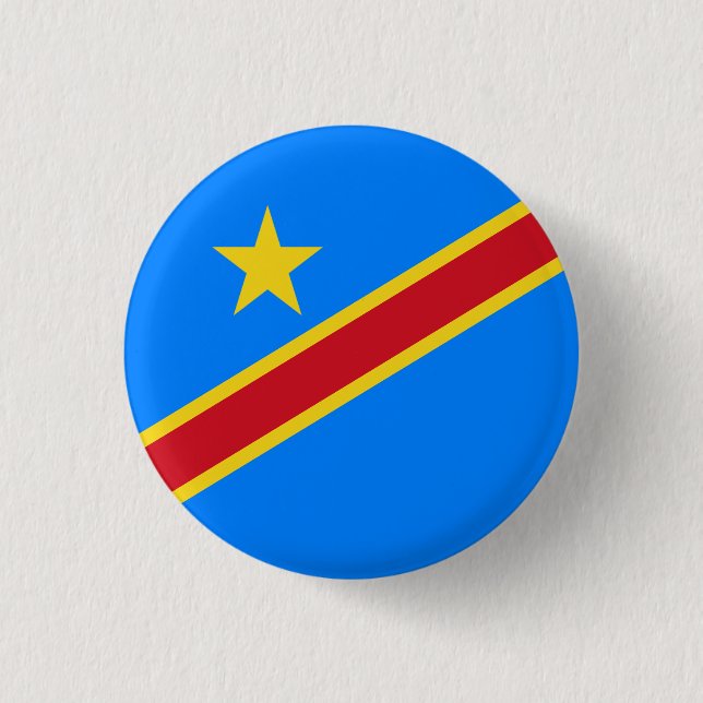 Kongolesiska Flagga, Flagga Kongo Knapp (Framsida)