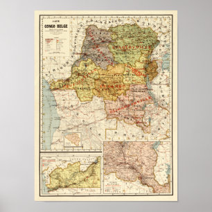KongoPanoramisk kartaKongo Poster