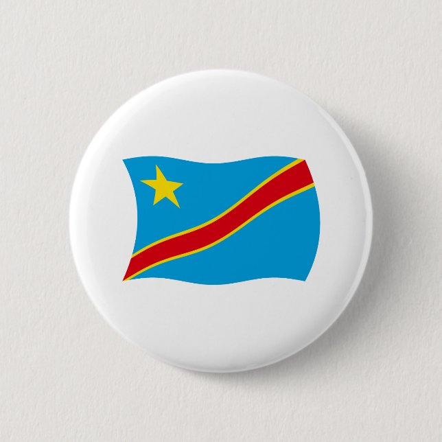 Kongos demokratiska republik Flagga Knapp (Framsida)