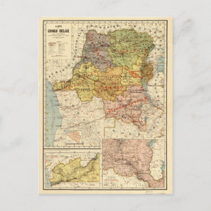 Kongos karta, Afrika (1896) Vykort