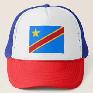 Kongos Kinshasa-flagga Keps