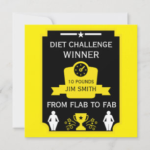 Kongratulation för viktminskning kort