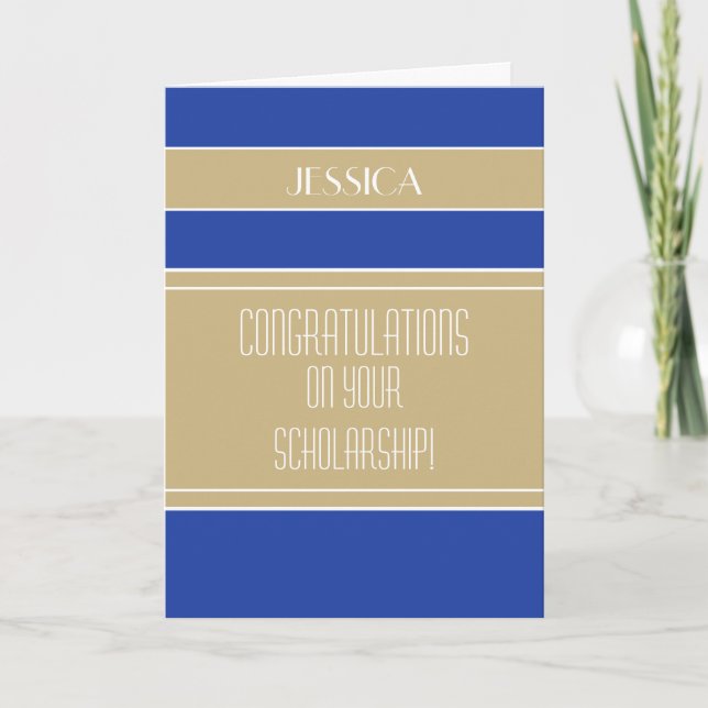 Kongratulations stipendiat kort (Framsida)