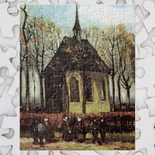 Kongregation i kyrkan, Nuenen, av Vincent van Gogh Pussel (Skapare uppladdad)