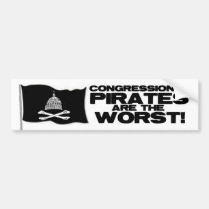 Kongress- pirater bildekal