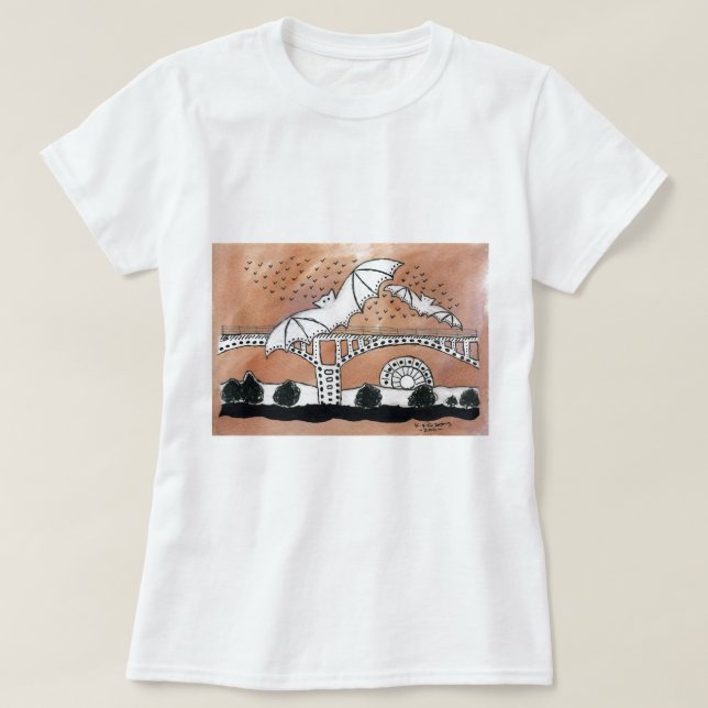Kongressavenyfladdermöss T Shirt (Design framsida)