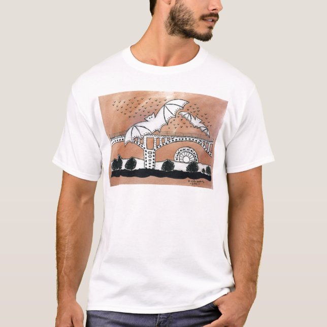Kongressavenyfladdermöss T-shirt (Framsida)