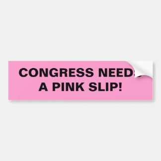 Kongressen behöver en rosa slip. bildekal