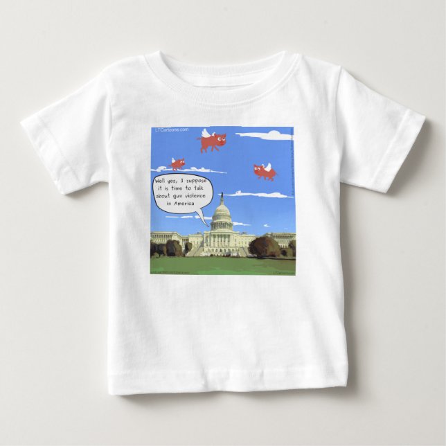 Kongressen & samtal om skjutvapenvåld när grisar f t shirt (Framsida)