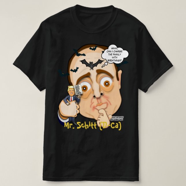 Kongressman Adam Schiff - Bubbas Toon Tee's T-Shi T Shirt (Design framsida)