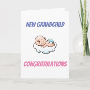KONGRTULATIONER "GRANDPARENTS" PÅ NYA GRANDBARN KORT