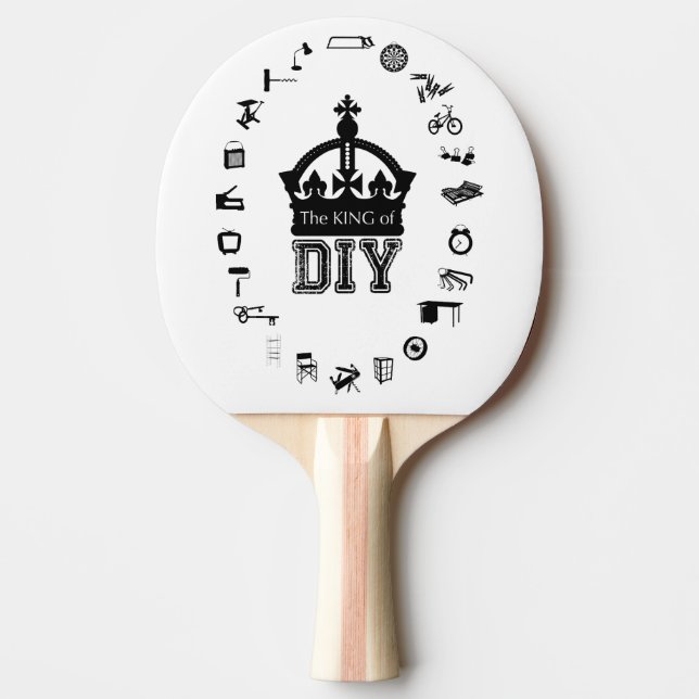 Kongs av DIY Ping Pong Paddle Pingisracket (Framsidan)