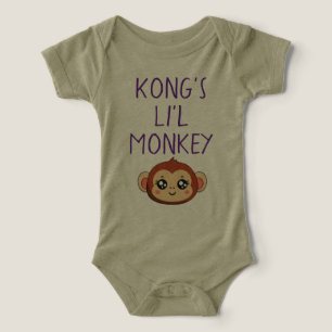 Kong's Li'l Monkey Baby Dräkt T Shirt