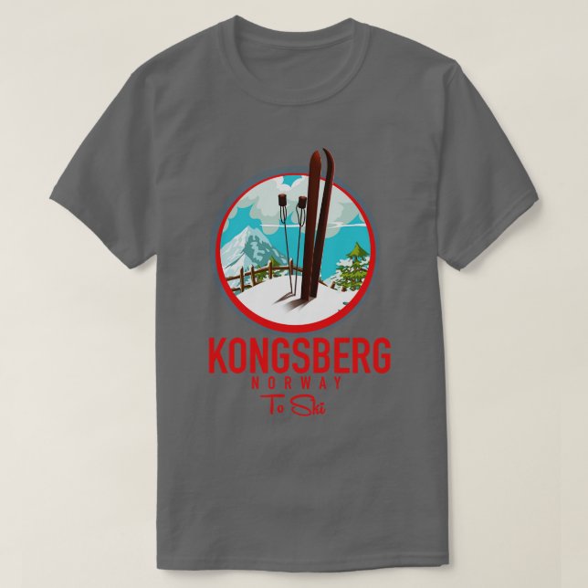 Kongsberg norge ski t shirt (Design framsida)