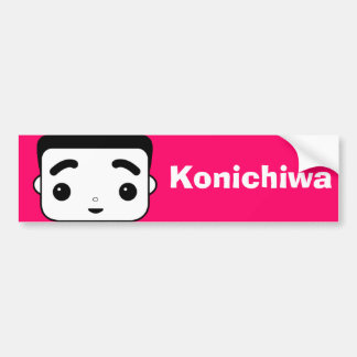 Konichiwa Bildekal