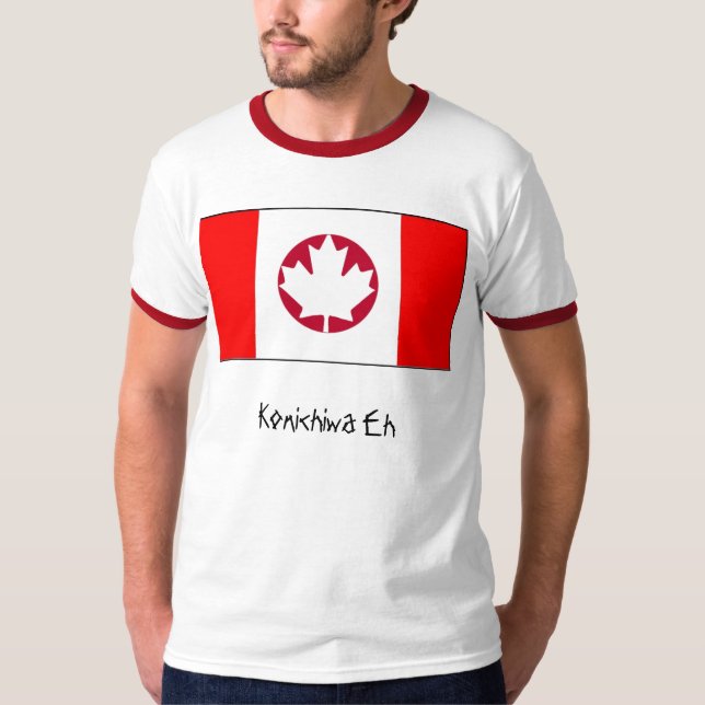 Konichiwa Eh T Shirt (Framsida)