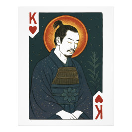 König der Herzen – Der Samurai Fototryck