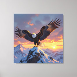 König der Lüfte Der majestätische Weißkopfseeadler Canvastryck