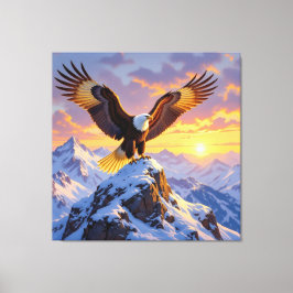 König der Lüfte Der majestätische Weißkopfseeadler Canvastryck