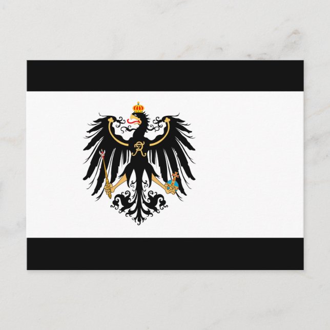 Königreich Preussen Nationalfahne Vykort (Framsida)